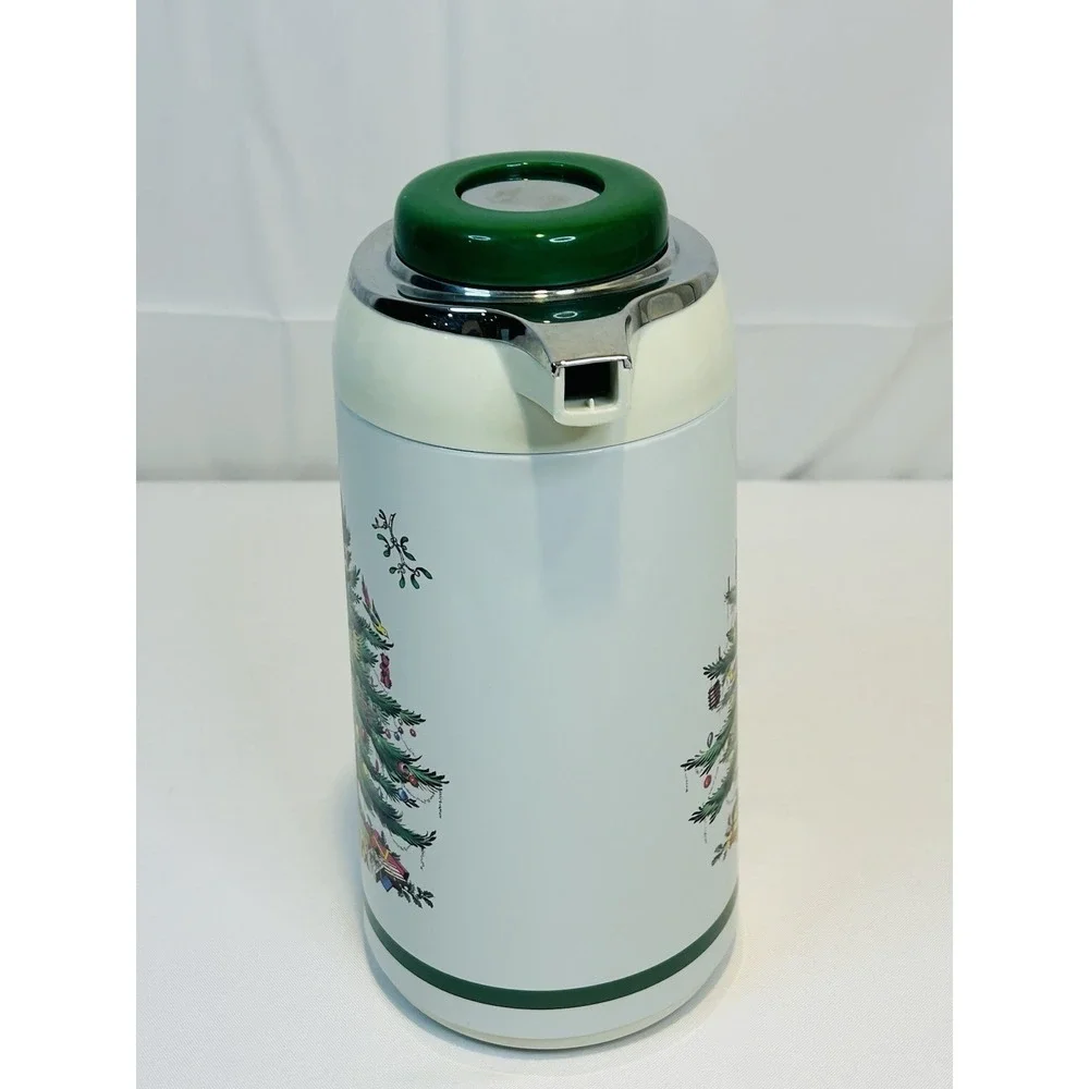 Spode Christmas Tree Santa Carafe Thermos Hot Coffee Tea Cocoa
